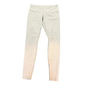 Lululemon gray leggings sz 10 womens yoga activewear fitted stretchy slimming